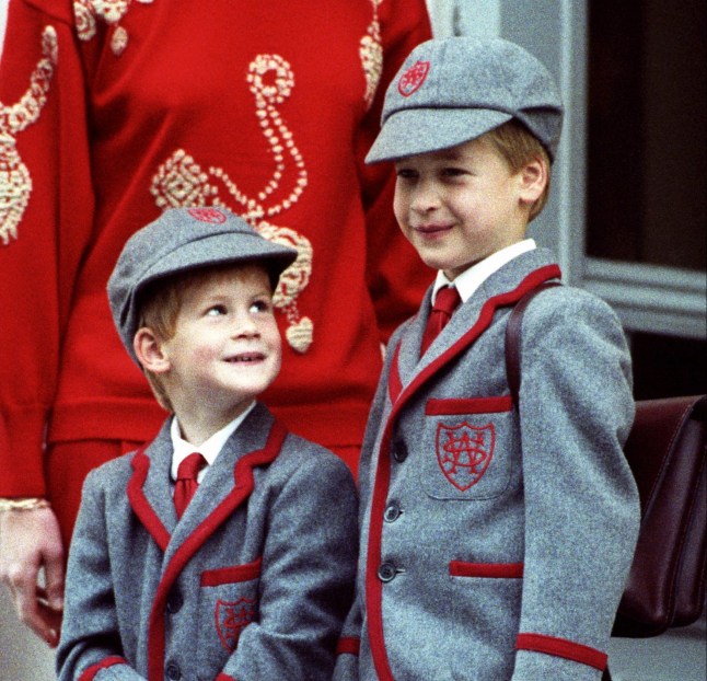 Prince William, On His Brother'S Prince Harry First Day At Wetherby School, In London. (Photo by Julian Parker/UK Press via Getty Images)