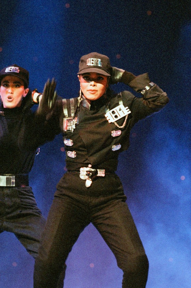 Royal Variety performance at the London Palladium. American singer Janet Jackson performing on stage. 20th November 1989. (Photo by Arthur Sidey/Mirrorpix via Getty Images)