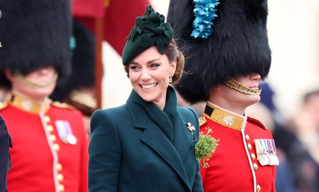 Kate Middleton ‘puts money behind the bar’ for Irish Guards on St Patrick’s Day