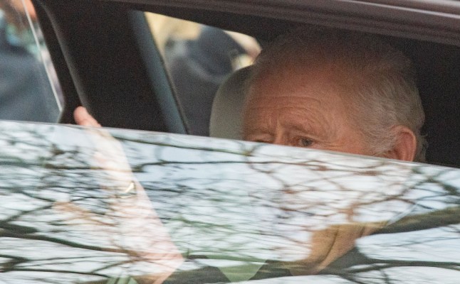 LONDON, UNITED KINGDOM - March 28: King Charles III leaves Clarence House in London, United Kingdom on March 28, 2025. King Charles required hospital observation on Thursday after experiencing 'temporary side-effects' as part of his continuing medical treatment for cancer, Buckingham Palace has said. (Photo by Tayfun Salci/Anadolu via Getty Images)