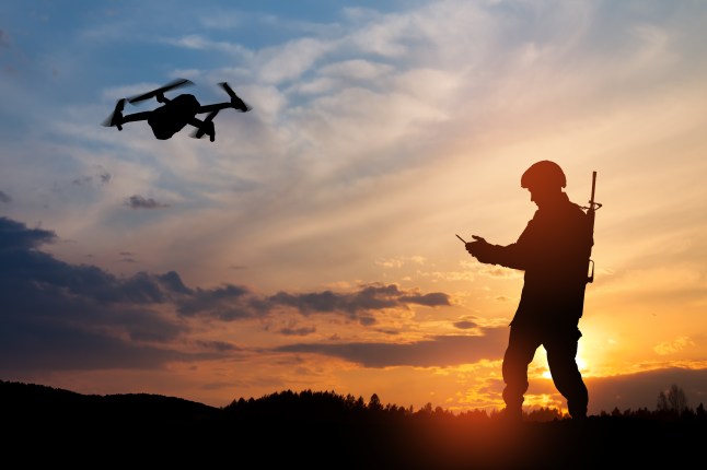 drone flying
